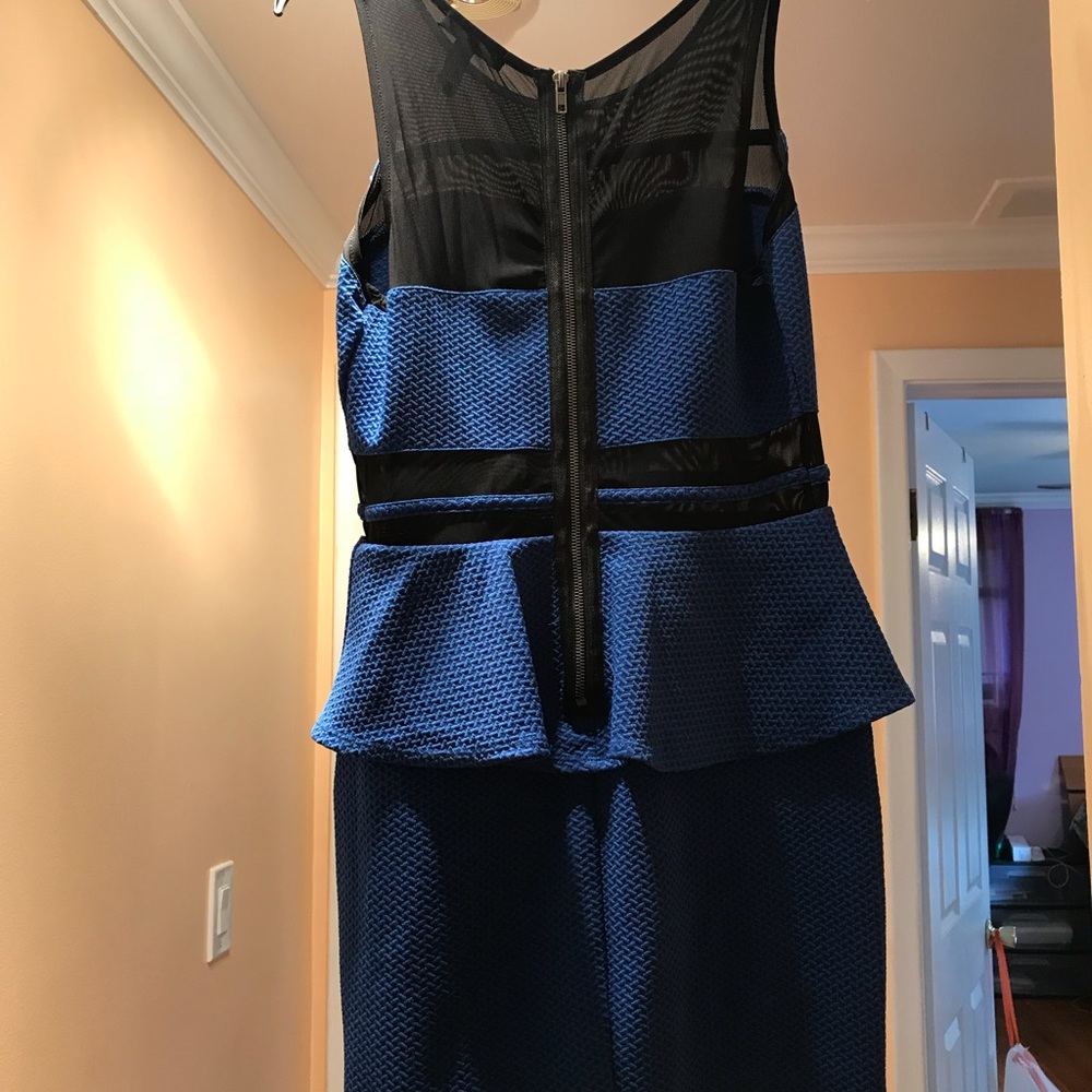 Blue mini dress